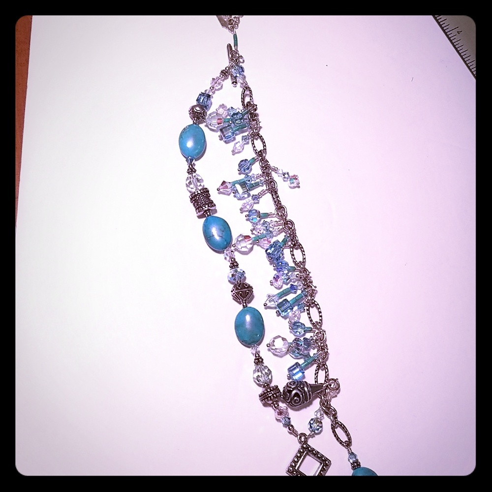 Silver and Turquoise Bracelet   Tres Jolie and Co